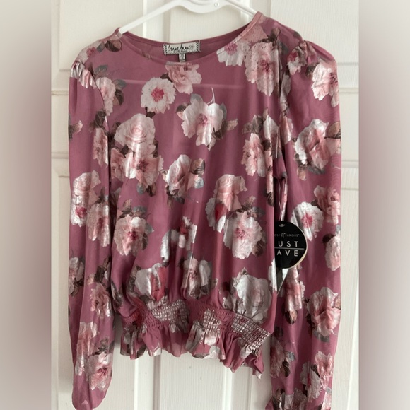 Almost Famous Tops - Crave Fame by Almost Famous Pink Floral Shirt